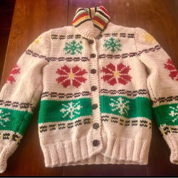 Vintage hand kit snowflake sweater - Picture 4 of 9